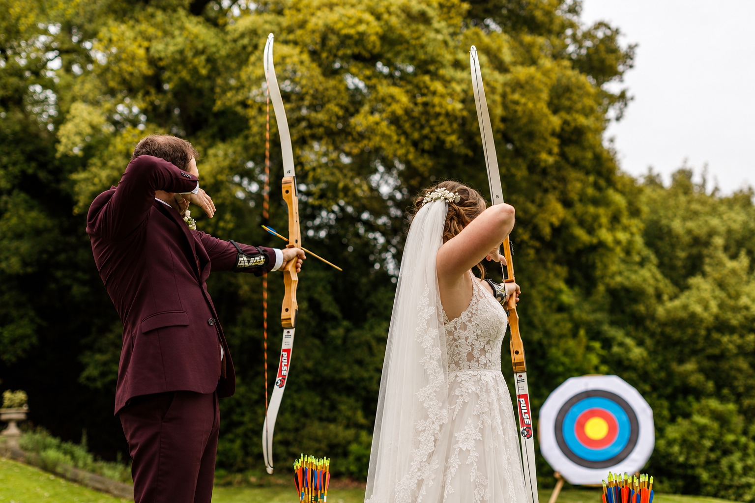 wedding archery photo